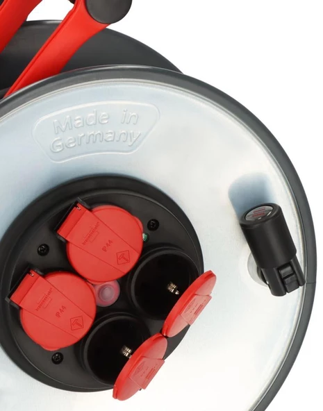 Brennenstuhl Professional SteelCore Serisi H07RN-F 3G2.5 Kablolu Sigorta Şalterli IP44 Lisanslı 25 Metre Makaralı Priz - Resim 4