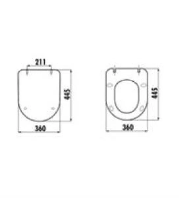 Creavit KC0903 Duck Duroplast Amortisörlü Cappucino Mat Klozet Kapağı KC0903.01.0800E - 2