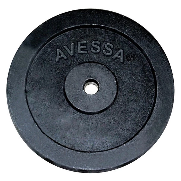 Avessa 7,5 kg Siyah Plaka Ağırlık Bar Plakası - 2