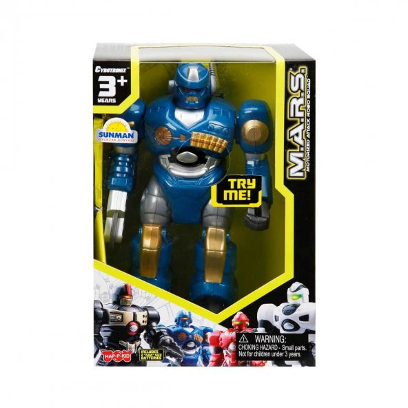 M.A.R.S. Sesli ve Işıklı Yürüyen Robot 18 cm. - 3