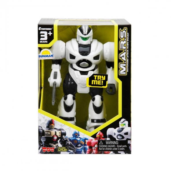 M.A.R.S. Sesli ve Işıklı Yürüyen Robot 18 cm. - 4