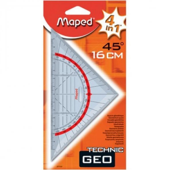Maped Geometric Gönye 16 Cm 45°