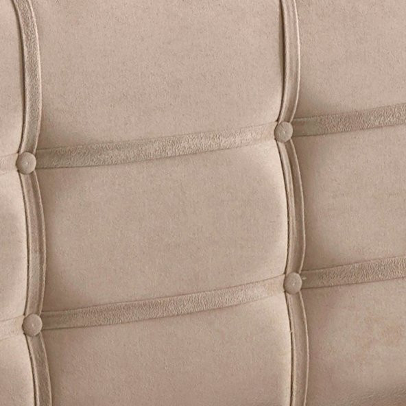 Polo Tek Kişilik Yatak Başlığı - 100 cm Sütlü Kahve Kumaş Başlık - 3