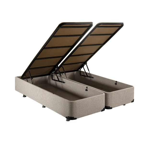 Niron Baza -160x200 cm  Çift Kişilik Sandıklı Klasik Kumaş Baza