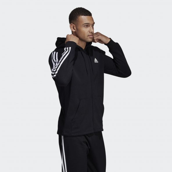 Adidas DT9896 Mh 3S Fz Ft Erkek Sweatshirt - 4