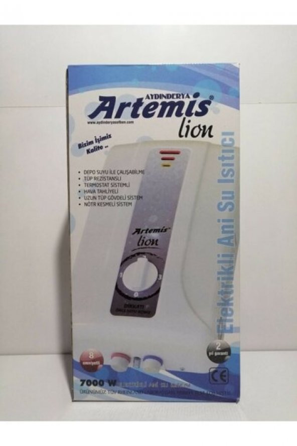 Artemis Lion 7000 Watt Elektrikli Şofben Ani Su Isıtıcısı 2 YIL GARANTİLİKARGO BEDAVA - 2