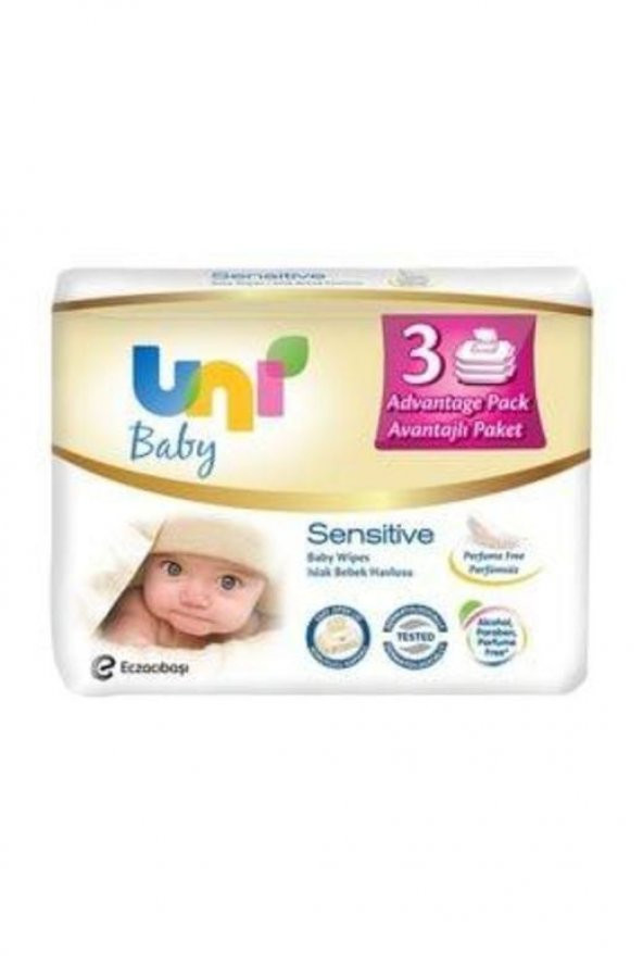 Uni Baby Sensitive Islak Havlu 3lü