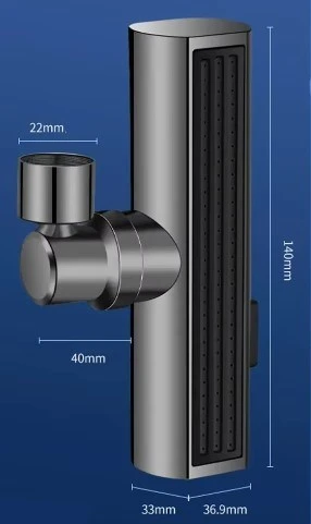 Sardıcı Universal Gray Serisi Musluk Ucu Fonksiyonlu Su Tasarruflu Şelale Tipi Yönlendirme Aparatı - 2