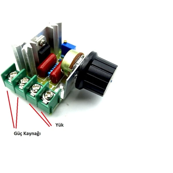 AC 220V 2000w Motor Hız Kontrol Dimmer Devresi Voltaj Regülatörü MY 9892 - 4