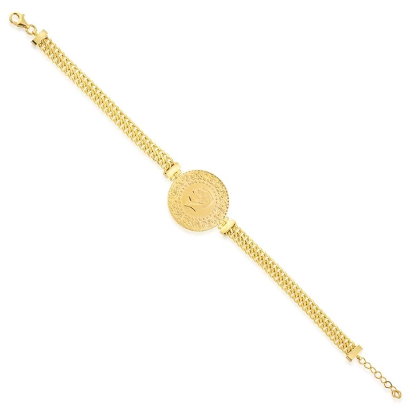 Yarım Altın Bileklik Ziynet Viyana Zincir - 2