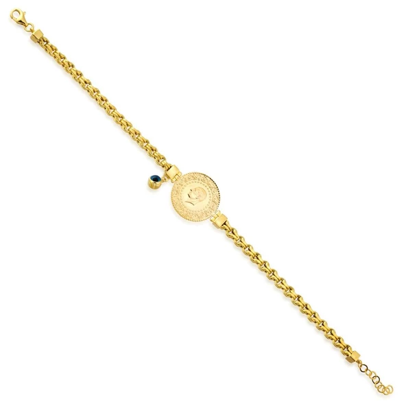 Çeyrek Bileklik Gözlü Güverse Zincirli - 2