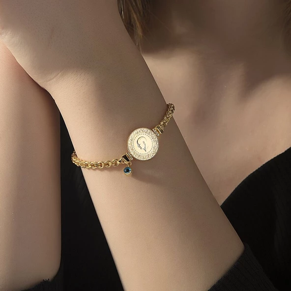 Çeyrek Bileklik Gözlü Güverse Zincirli