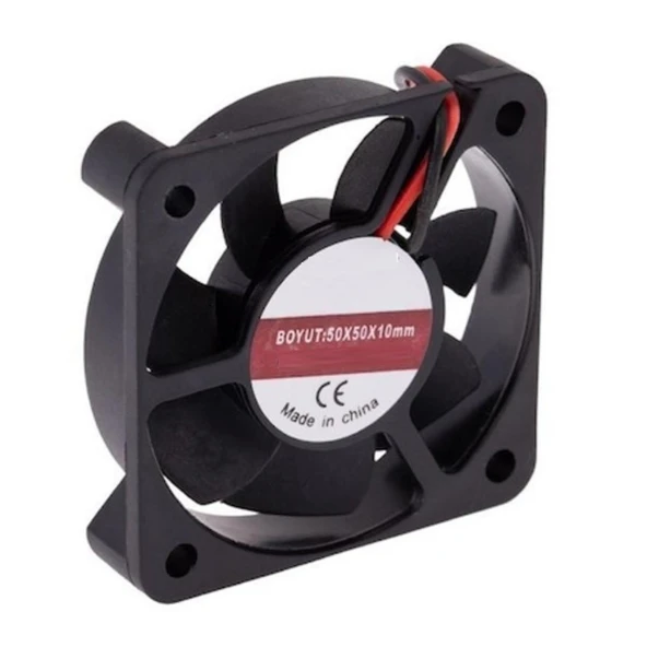 50x50x10 24 Volt DC Aksiyel Fan 5010 24V Kare Fan 3D Printer Fanı - 1