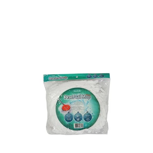 Motek Fix Mop Temizli Seti Paspas Temizlik Kovası+4Ad Yedek Başlık - 5
