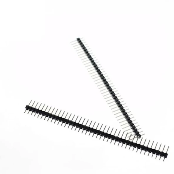 1x40 Pin 2.54mm Düz Pin Erkek (Male) Header Bacak
