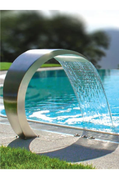 WOODSHUT Watershut 316 Kalite 600x900mm Havuz Kenar Tipi Kobra Şelale Havuz Başı Şelalesi - 2