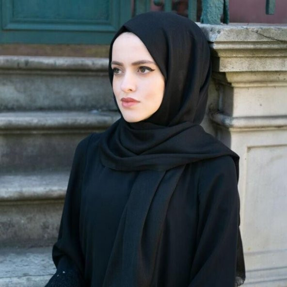 Siyah Pamuklu Şal - 2