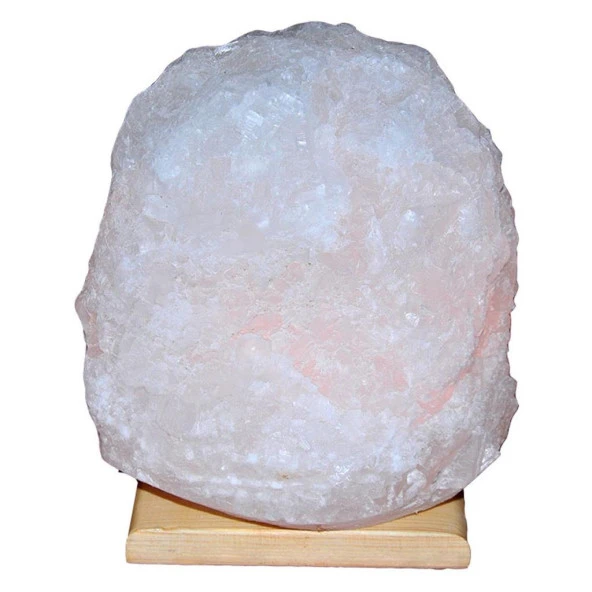 Doğal Kristal Kaya Tuzu Tuz Lambası Anahtarlı Ampullü 9-10KG