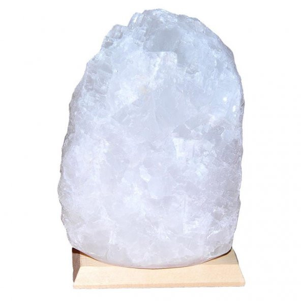Doğal Kristal Kaya Tuzu Tuz Lambası Anahtarlı Ampullü 8-9KG - 3