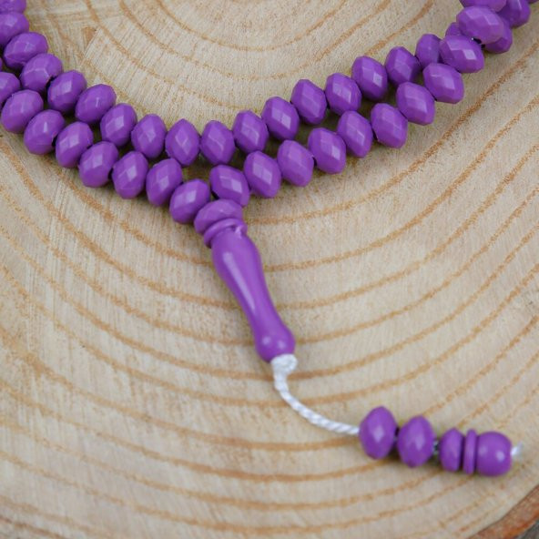 Kristal İşlemeli Mor - Kutusuz 10 Adet - Resim 3