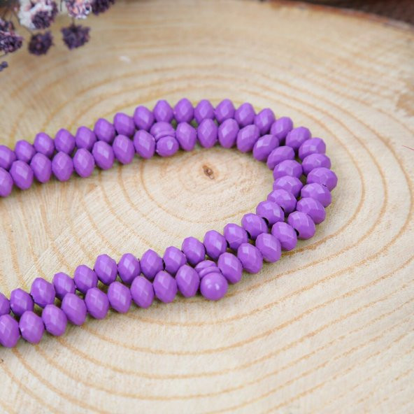 Kristal İşlemeli Mor - Kutusuz 10 Adet - Resim 5