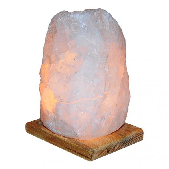 Doğal Kristal Kaya Tuzu Tuz Lambası Anahtarlı Ampullü 7-8KG