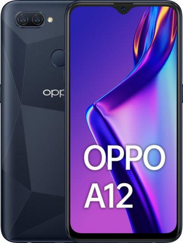 Oppo A12 32 GB (Oppo Türkiye Garantili) - Siyah