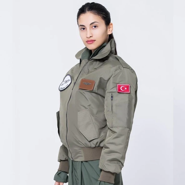 YAKALI Pilot Montu Haki Kumaş SYK88_H - 2