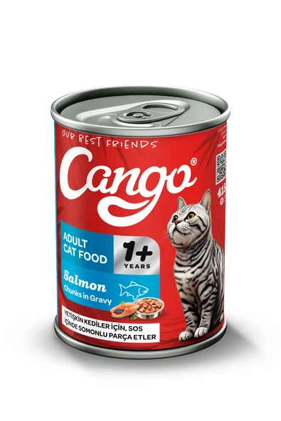 Cango Yetişkin Yaş Kedi Maması Somonlu 415Gr 6Lı - 3