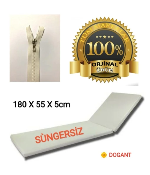 Dogant Impertex Kumaş Fermuarlı Şezlong Minderi Kılıf SÜNGERSİZ 180X55X5 cm - 2