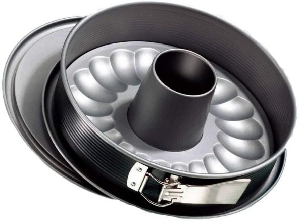 Zenker 6908 Borulu Çift Tabanlı Kelepçeli Kek Kalıbı 26 cm - 1