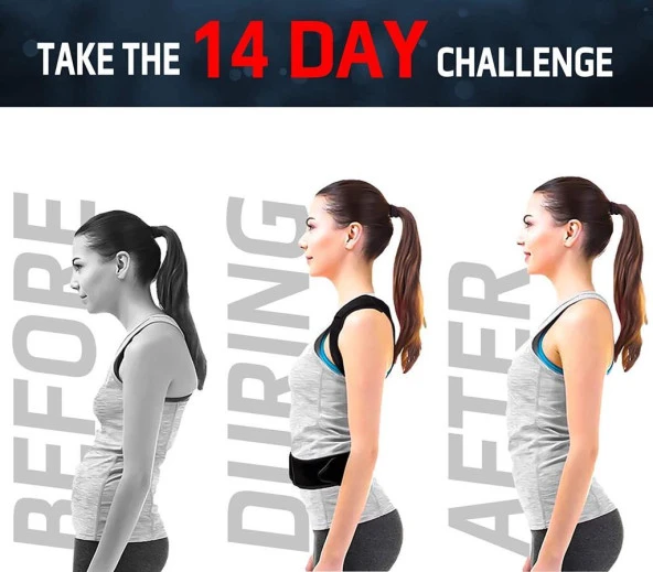 Manyetik Posturex Kifoz Skolyoz Dik Duruş Korsesi - Resim 6