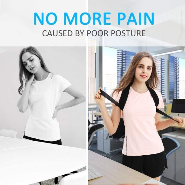 Ayarlanabilir Kambur Önleyici Posturex Dik Duruş Korsesi Kemeri - Resim 2