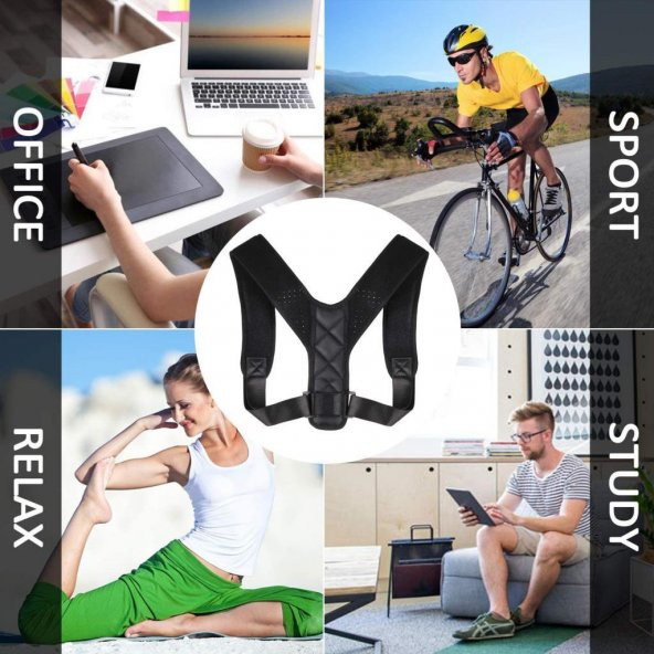 Ayarlanabilir Kambur Önleyici Posturex Dik Duruş Korsesi Kemeri - Resim 3