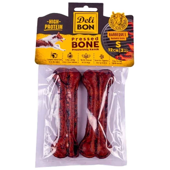 DELİBON DERİ PRES KEMİK 12CM S BOY 2Lİ PAKET BARBEKÜ 12CMX2AD.