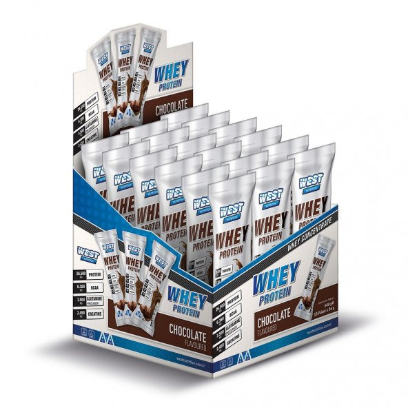 West Whey Protein Tozu 648 gr 18 Servis Şase +HEDİYELİ - Resim 1