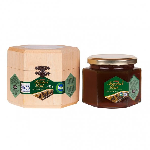 Organik Kaçkar Bal (Orman Balı - Ahşap Kutu) 480 gr.