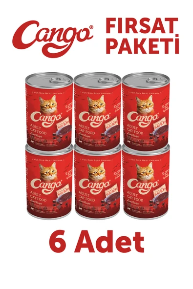 Cango Yetişkin Yaş Kedi Maması Ciğerli 415Gr 6Lı - 2