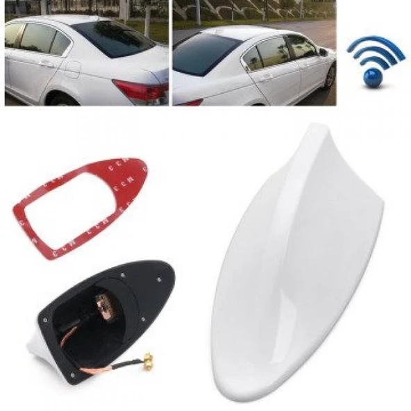 Her Araca Uyumlu Oem Köpek Balıgı Anten Beyaz