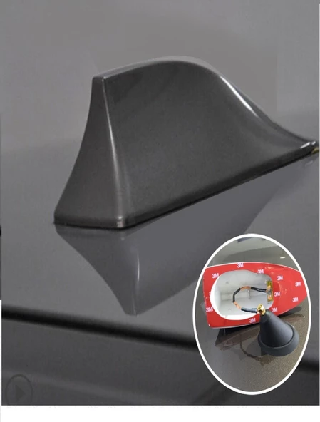 Her Araca Uyumlu Oem Köpek Balıgı Anten Gri