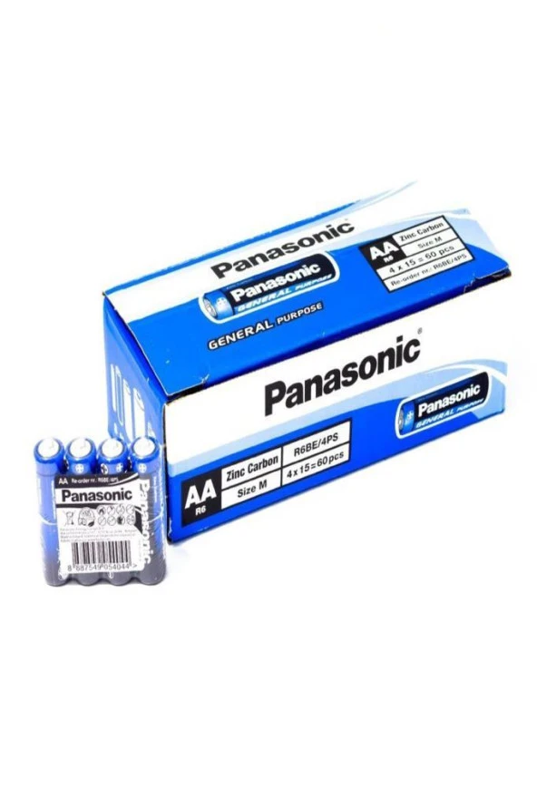 Panasonic R6BE/4PS 1,5 AA Volt Kalem Pil 4 Lü - 2