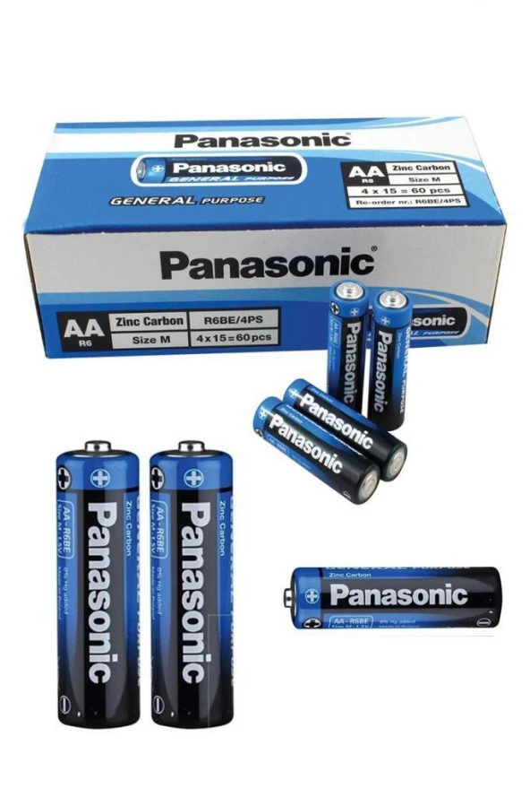 Panasonic R6BE/4PS 1,5 AA Volt Kalem Pil 4 Lü - 3
