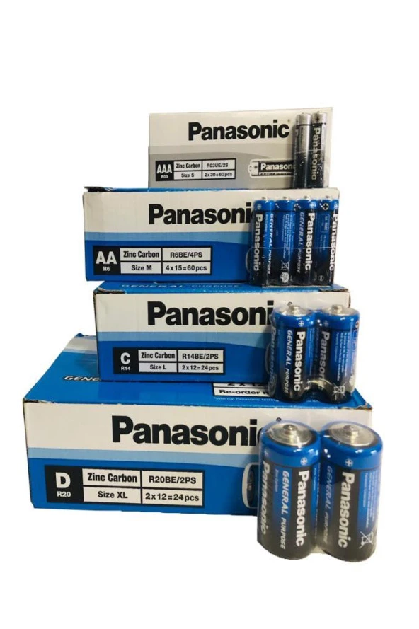 Panasonic R6BE/4PS 1,5 AA Volt Kalem Pil 4 Lü - 6