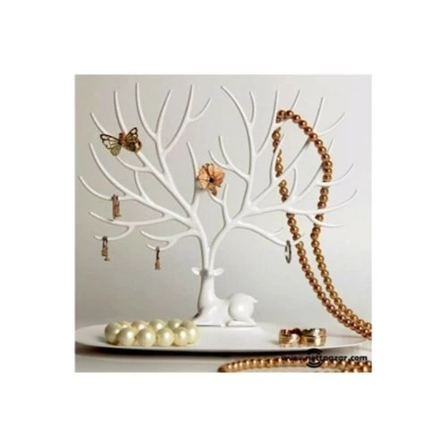 Geyik Tasarımlı Takı Standı Beyaz - 4