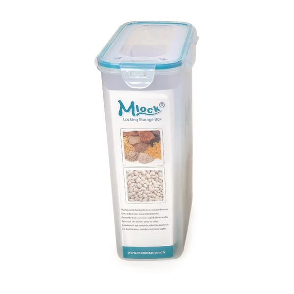 Hava Sızdırmaz Contalı Bakliyat Saklama Kabı 4,5 LT 4 Lü Set-MAB-179 - 2