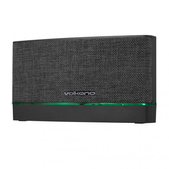 Volkano Texture Series Bluetooth Hoparlör Koyu Gri Led Işıklı RGB Kablosuz VK-3450-DGR - 4