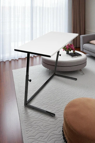 Yükseklik Ayarlı Zigon Geniş Ders Çalışma Masası Laptop Notebook Bilgisayar Yemek Sehpası ürün görseli