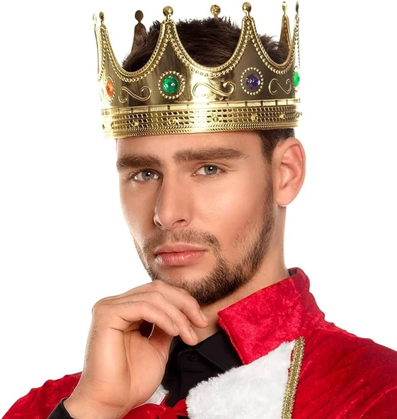 Yetişkin ve Çocuk Uyumlu Kral Tacı - Resim 6