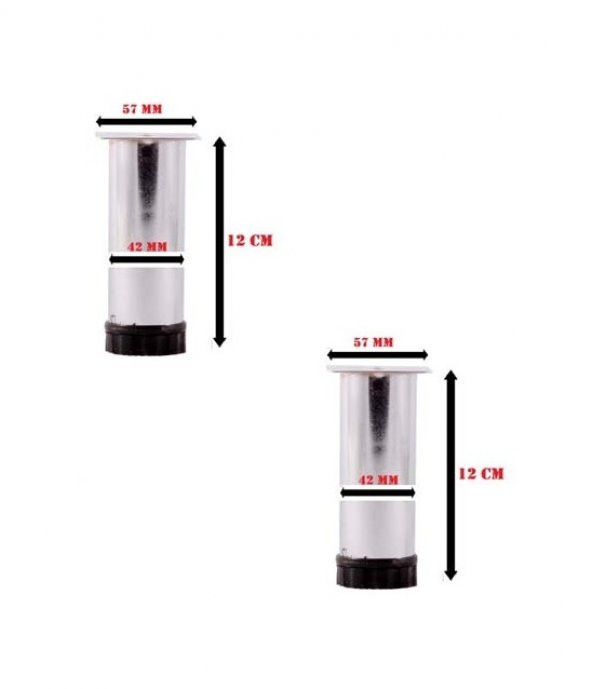 12 CM 42 LİK TABLALI AYARLI AYAK - MASA AYAĞI - BAZA AYAĞI - DOLAP AYAĞI - KOLTUK AYAĞI-KANEPE AYAĞI - TEZGAH AYAĞI - Resim 2