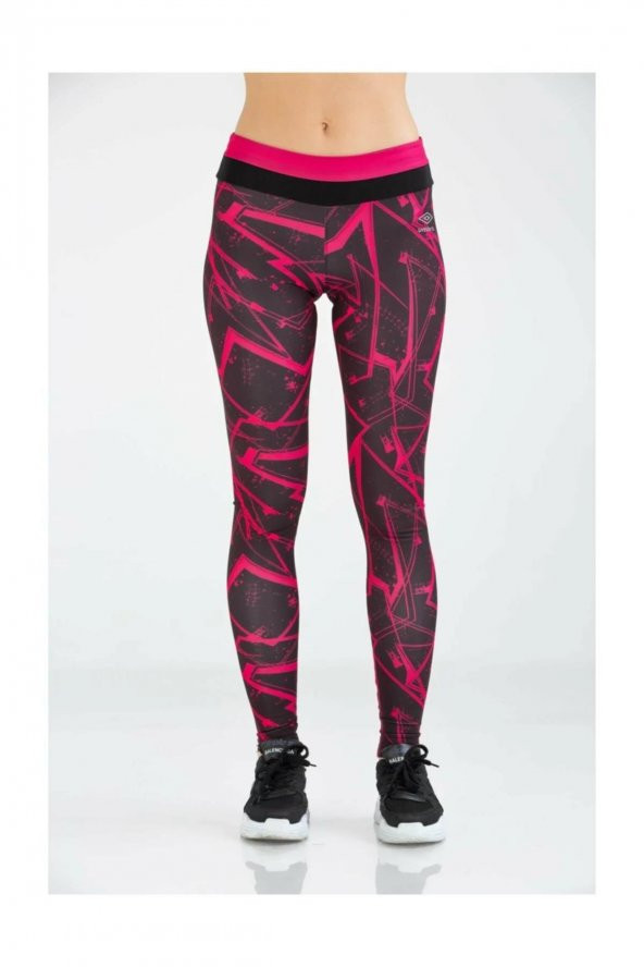 Umbro Kadın Dijital Baskılı Tayt Vd-0019 Sea Tights VD-0019/FUCHSIA - 3
